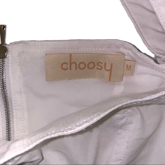 Choosy Priscilla Square Neck Puff Sleeve White Blouse M - Picture 5 of 10